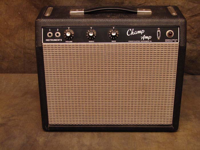 black 64 fender champ